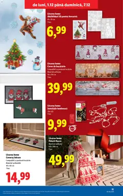 Ofertele Lidl valabile de la 01.12.2025 | Pagină: 11 | Produse: Pătură, Bucătărie, Covor, Bisiklet Aparatları