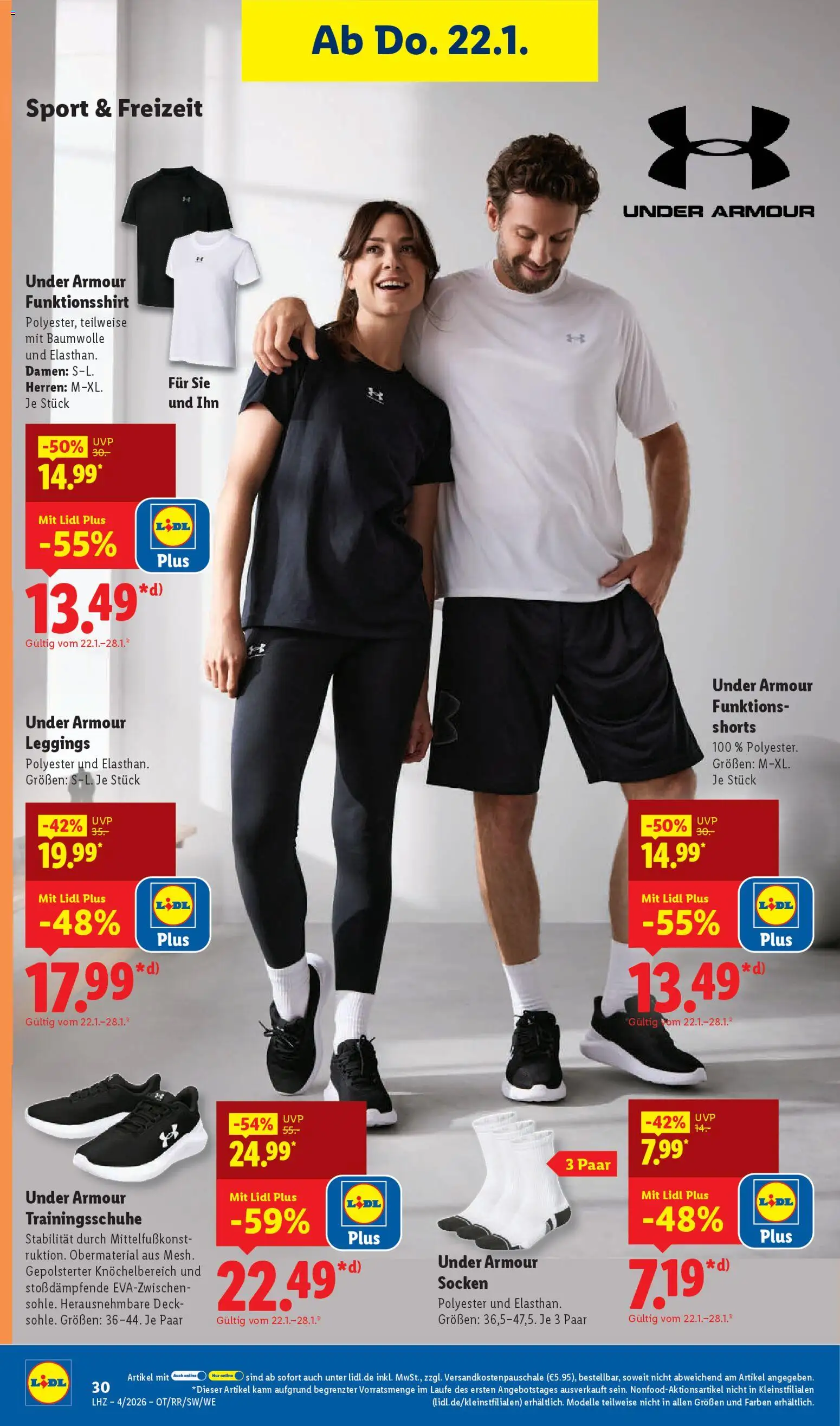 Lidl Prospekt Bestwig – gültig ab 19.01.2026 | Seite: 42 | Produkte: Socken, Leggings