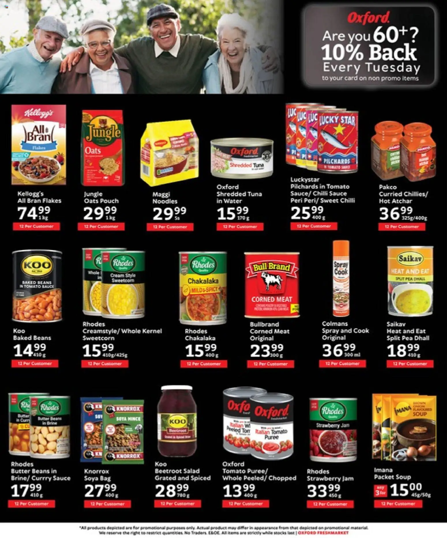 New Oxford Freshmarket catalogue – valid from 22.04.2026 | Page: 9 | Products: Butter, Atchar, Flakes, Pea