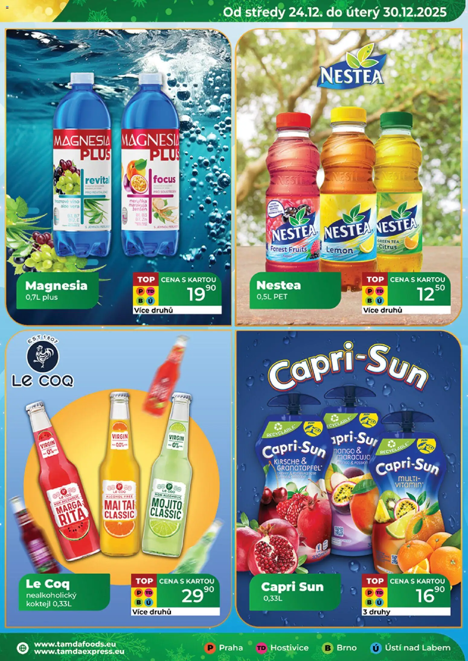 Tamda Foods leták od 24.12.2025 | Strana: 15 | Produkty: Nestea, Víno, Magnesia, Aloe vera