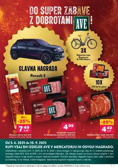 Sarajevski čevapčiči ali Sarajevske pleskavice AVE Grill, pakirane, 480 g, Panvita │ velja od 21.08.2025 | Stran: 7