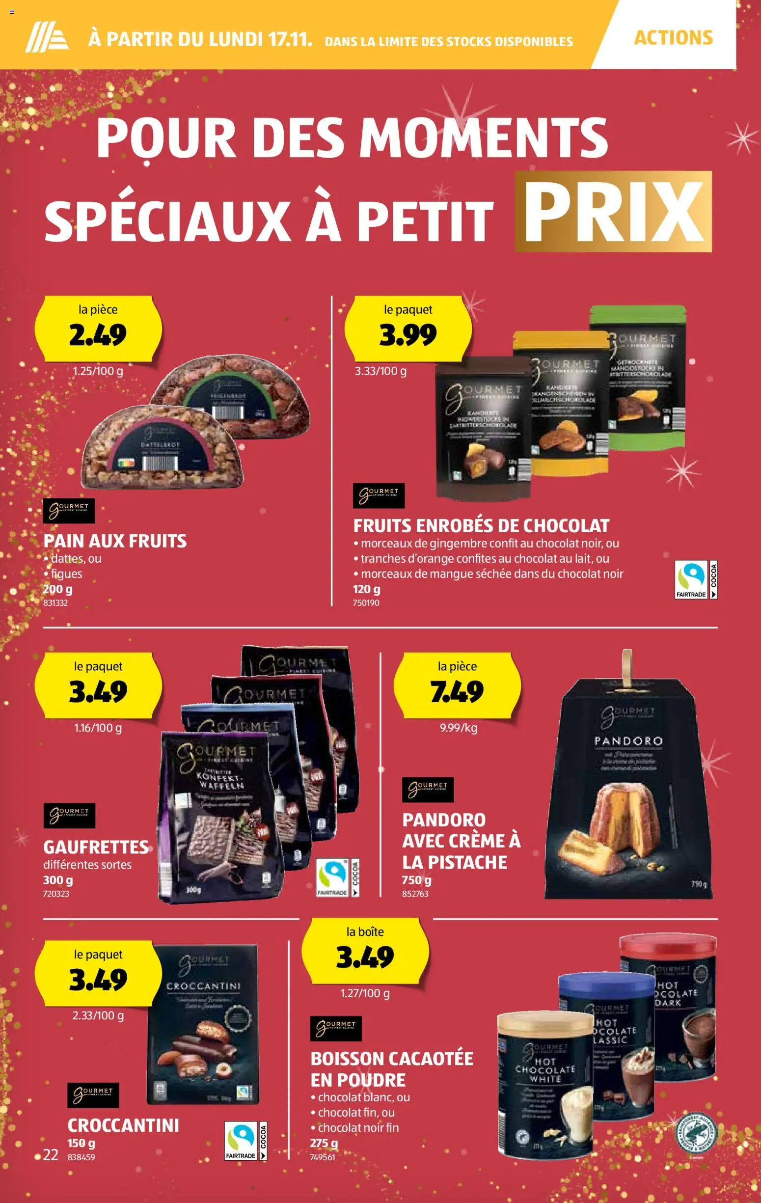 Aldi Aktionen FR – gültig ab 13.11.2025 | Seite: 23 | Produkte: Waffeln, Creme