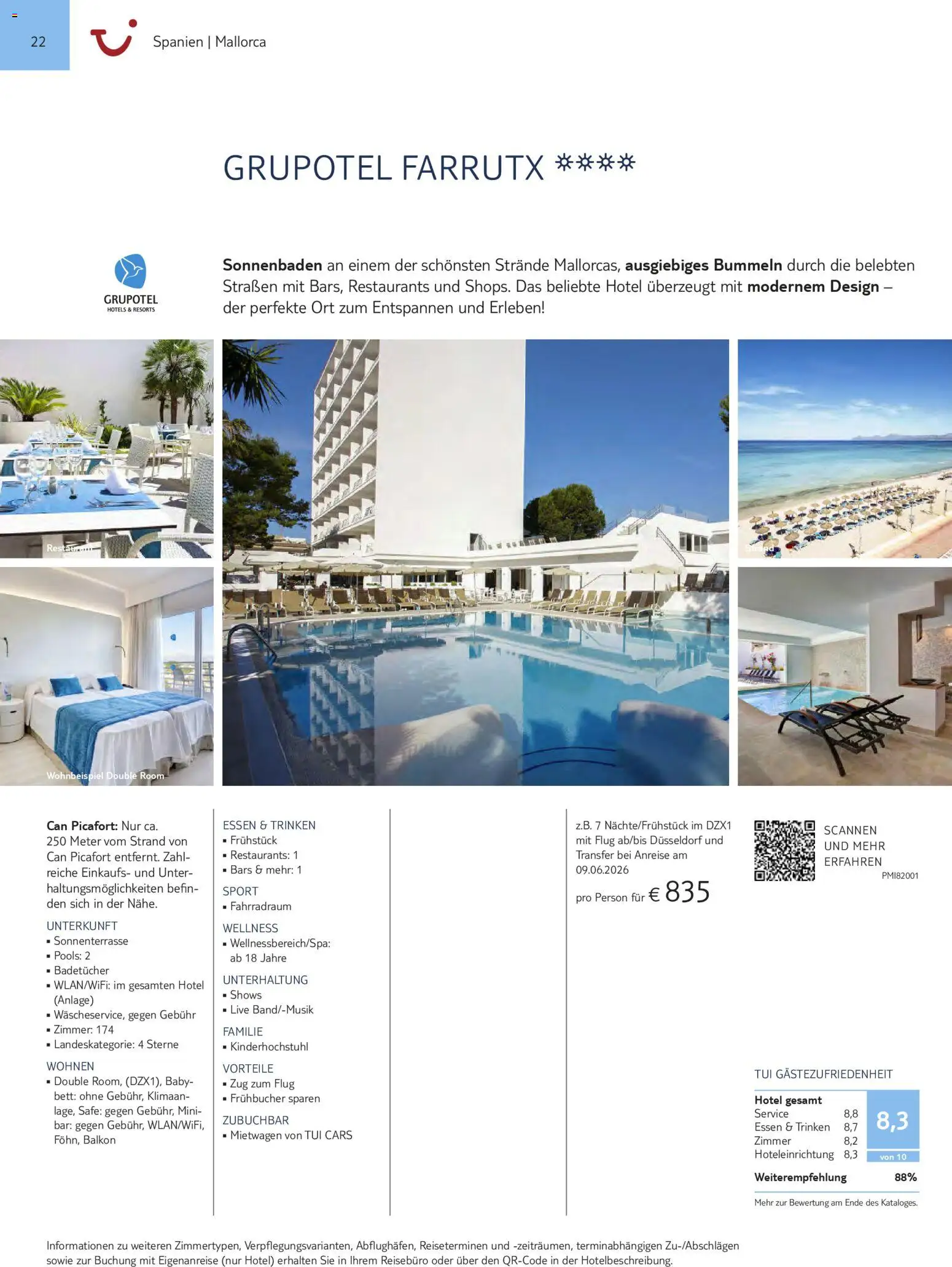 Aida  Südeuropa & Nordafrika 2026/27 – gültig ab 01.01.2026 | Seite: 22 | Produkte: Bett