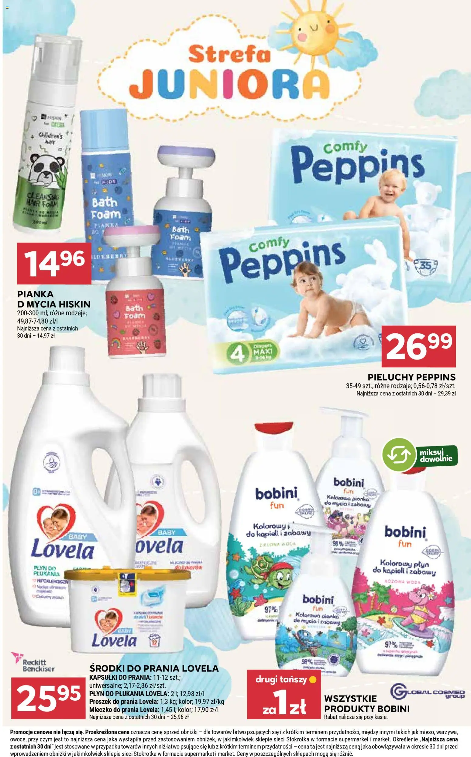 Stokrotka Gazetka od 04.12.2025 | Strona: 49 | Produkty: Kapsułki do prania, Proszek do prania, Lovela, Woda