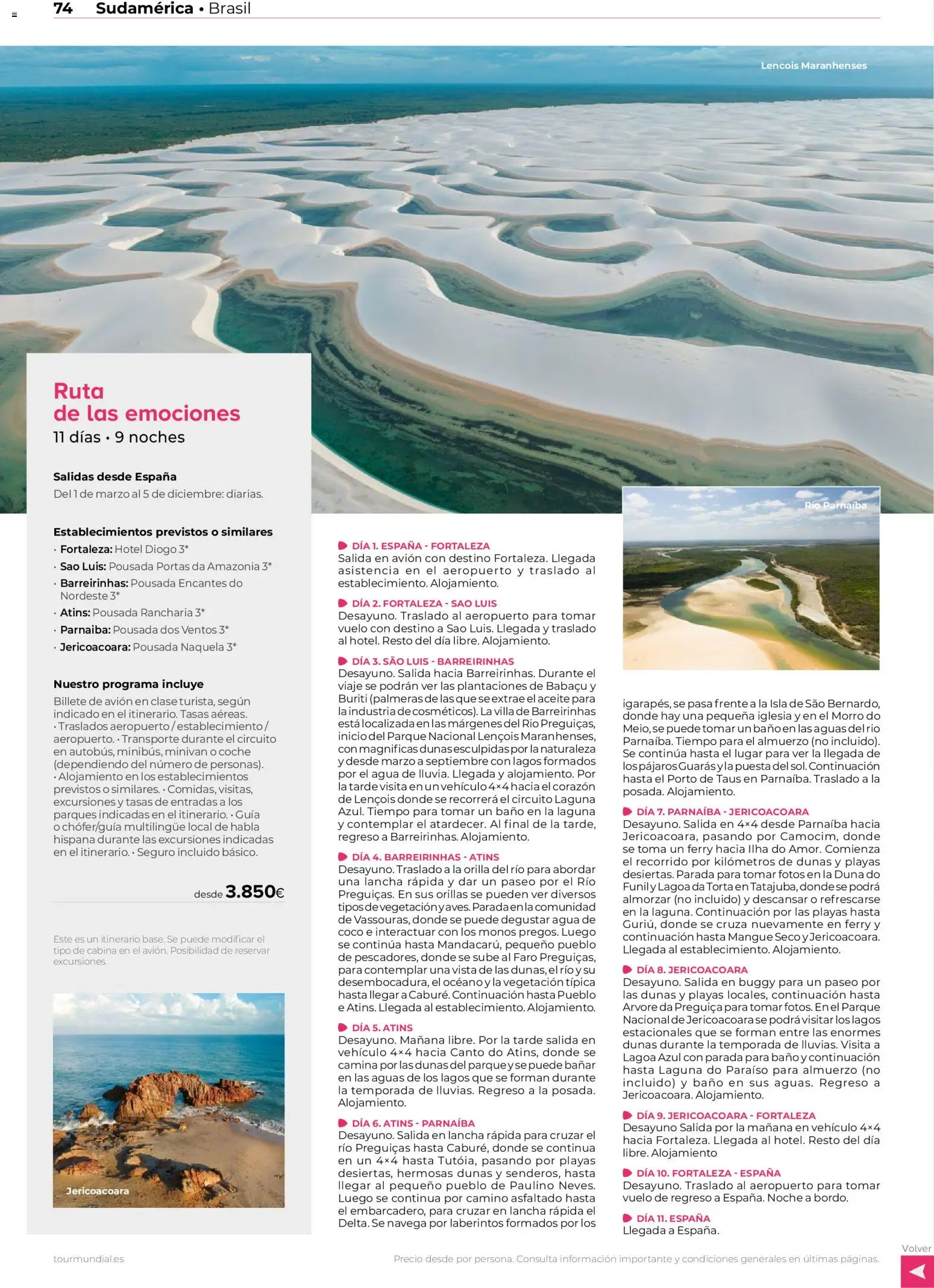 Viajes El Corte Inglés Centroamérica y Sudamérica │ válido desde el 01.01.2026 | Página: 73 | Productos: Aceite, Τυρόπιτα, Palmeras, Baño