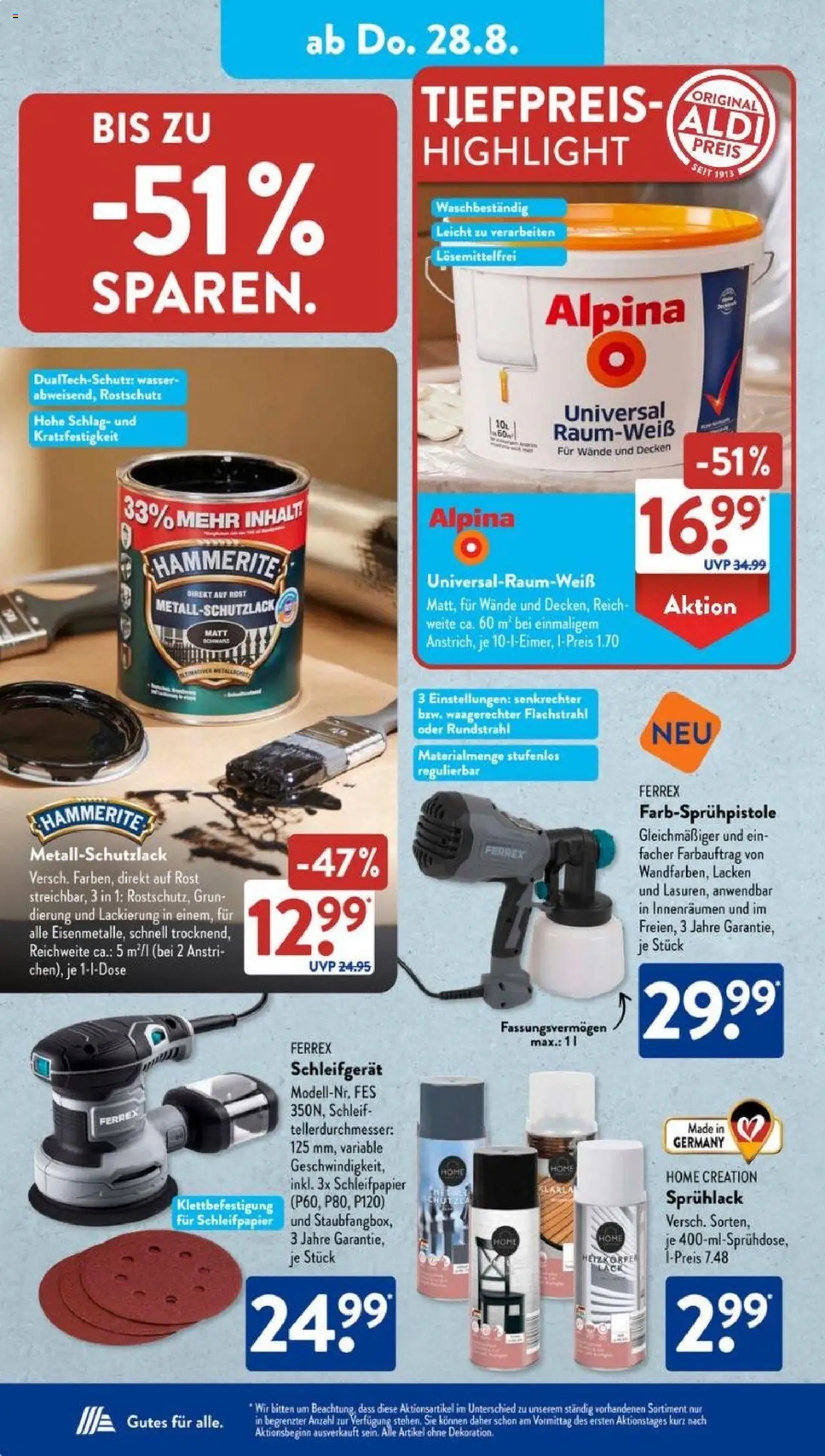 Aldi Süd Prospekt 	 - gültig ab dem 25.08.2025 | Seite: 10 | Produkte: Wasser, Home creation