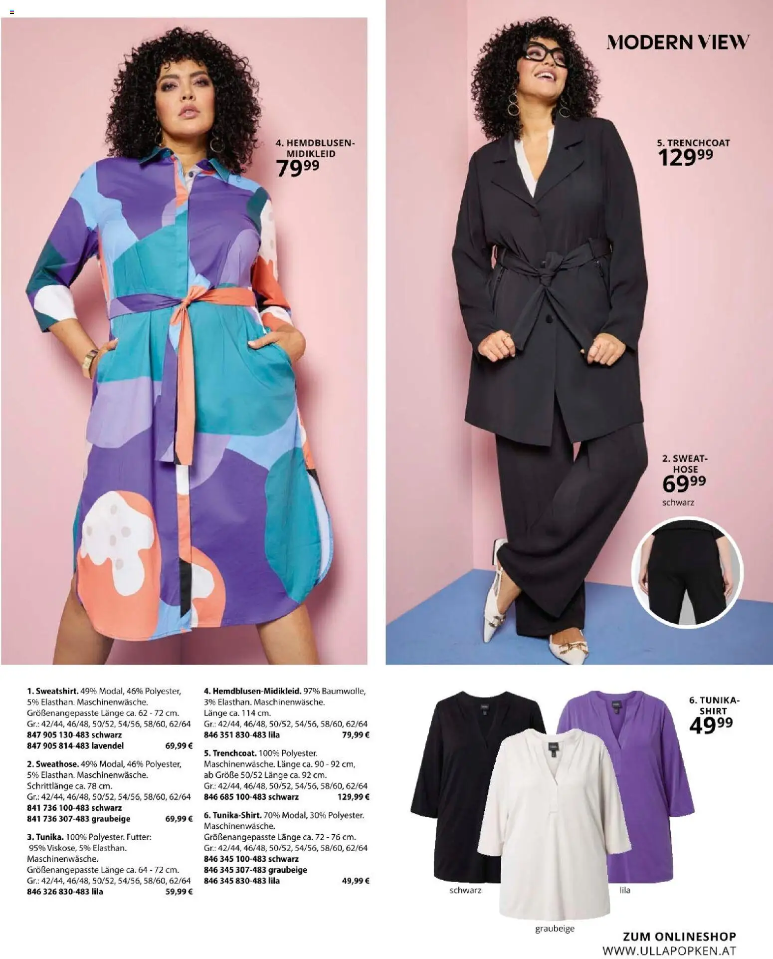 Ulla Popken akciós ujság - amely érvényes a következő dátumtól: 01.03.2026 | Oldal: 31 | Termékek: Tunika