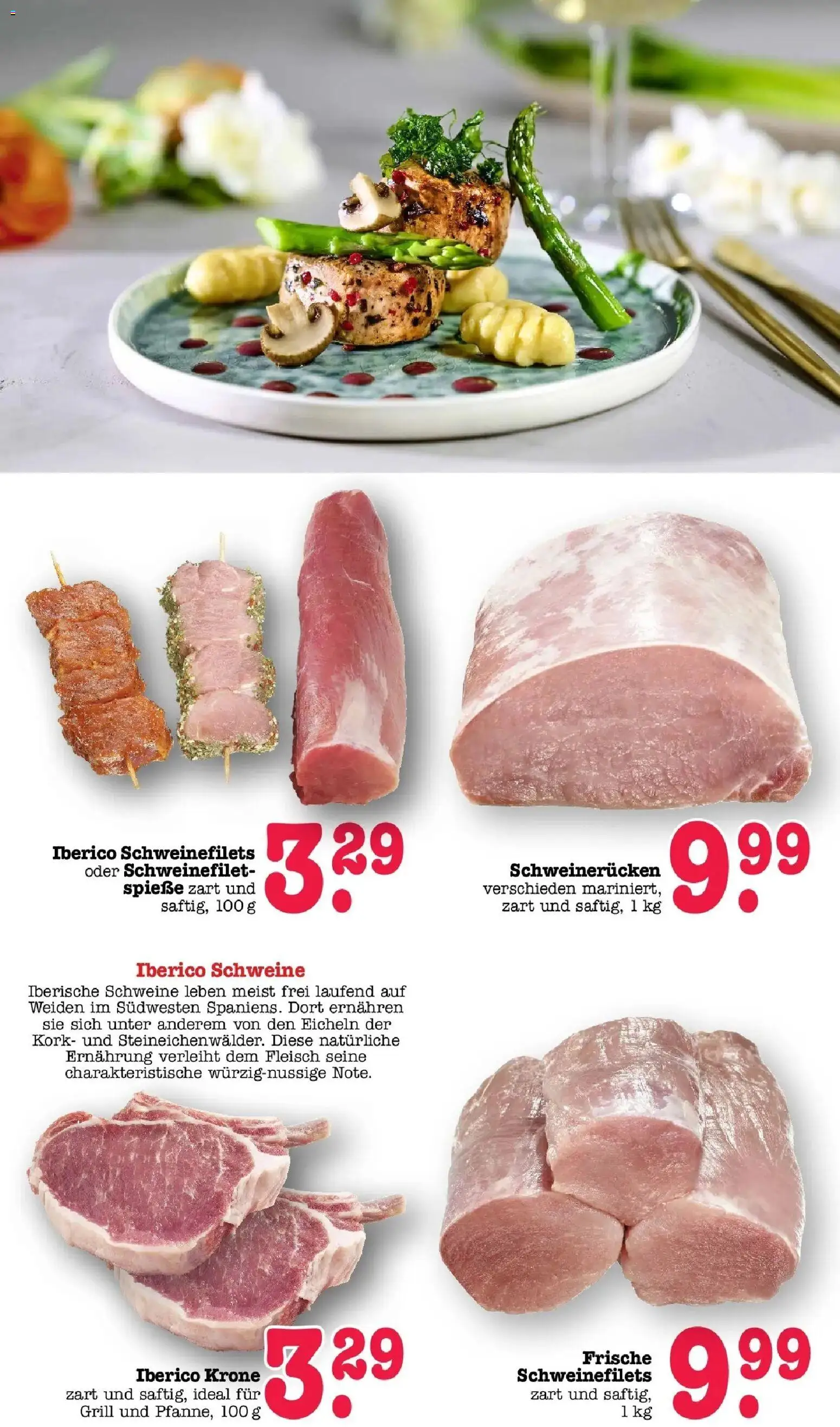 E center Prospekt Mannheim-Wohlgelegen	 – gültig ab 29.03.2026 | Seite: 6 | Produkte: Spieße, Schweinefilet, Schweinerucken, Fleisch