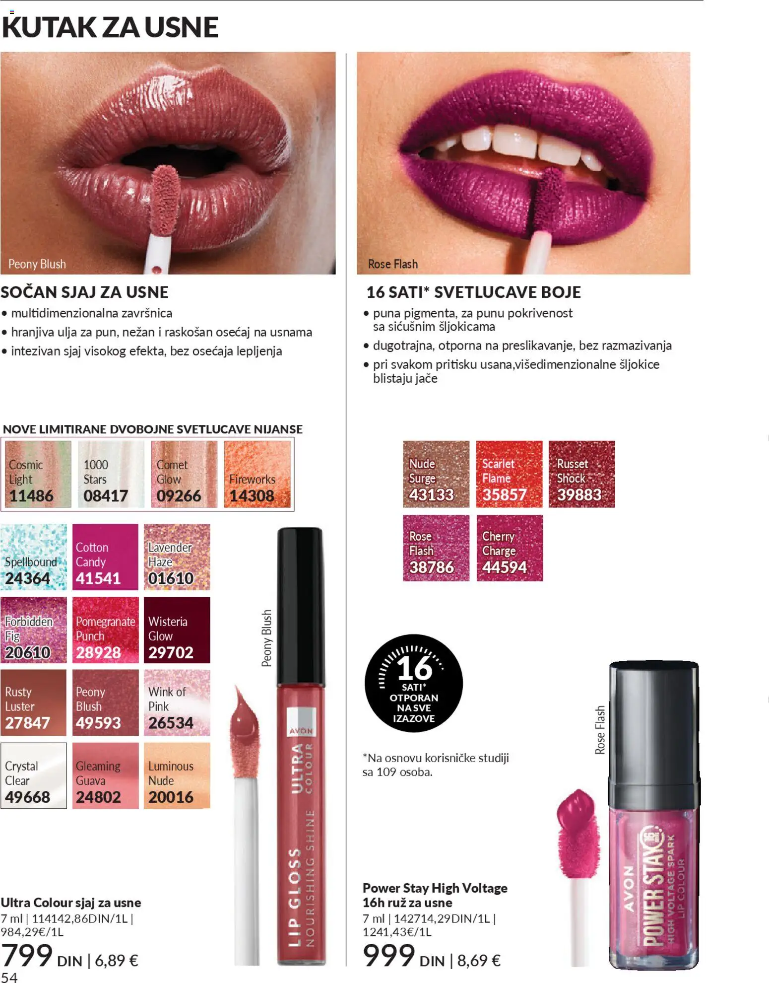 AVON katalog - važi od 28.02.2026 | Strana: 58 | Proizvode: Luster, Sjaj za usne, Candy