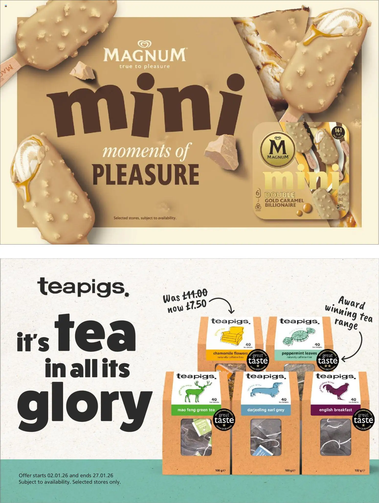 {H1} | Page: 12 | Products: Beer, Tea