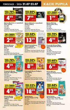Biedronka gazetka od 21.07.2025 | Strona: 54 | Produkty: Karma dla kotów, Karma dla psa, Przysmaki dla psa, Żwirek bentonitowy