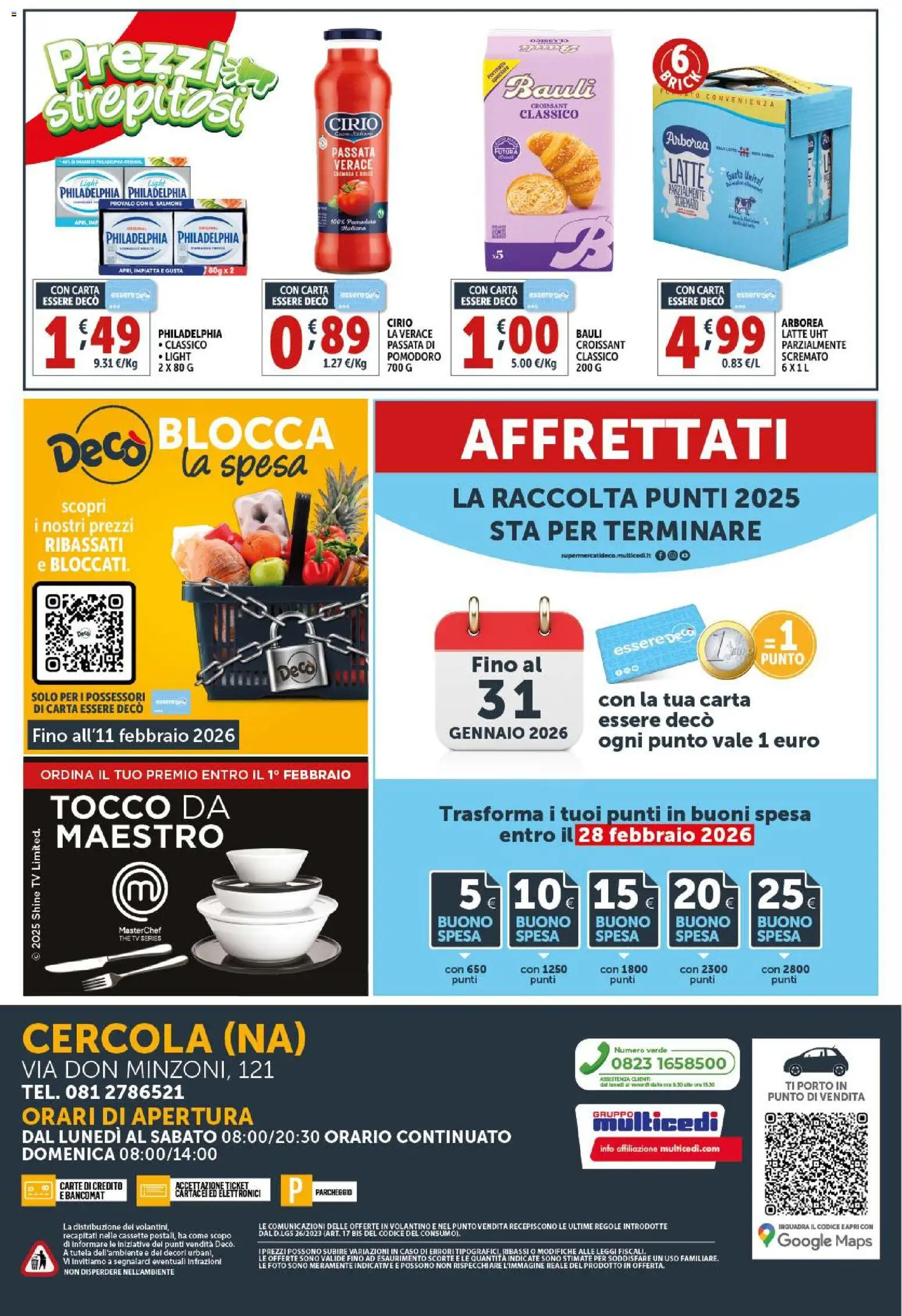Volantino Decò del 20.01.2026 | Pagina: 22 | Prodotti: Salmone, Latte, The, Croissant