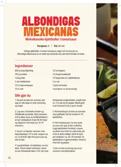 Forhåndsvisning av Coop Extra Middagsdisken Viva Mexico gyldig fra 09.02.2026 | Side: 20