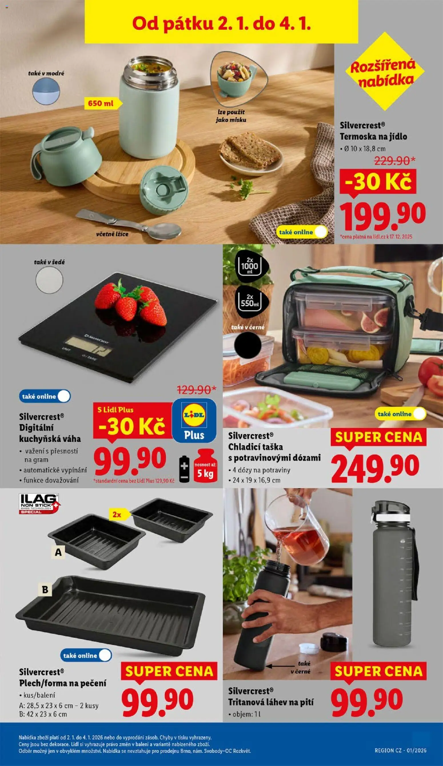 Lidl leták od 02.01.2026 | Strana: 31 | Produkty: Dózy, Chladící taška, Potraviny, Láhev