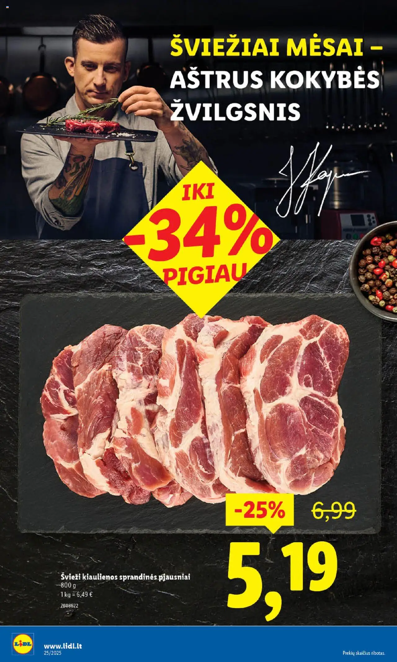 LIDL leidinys│galioja nuo 16.06.2025 | Puslapis: 8 | Prekių: Kiaulienos