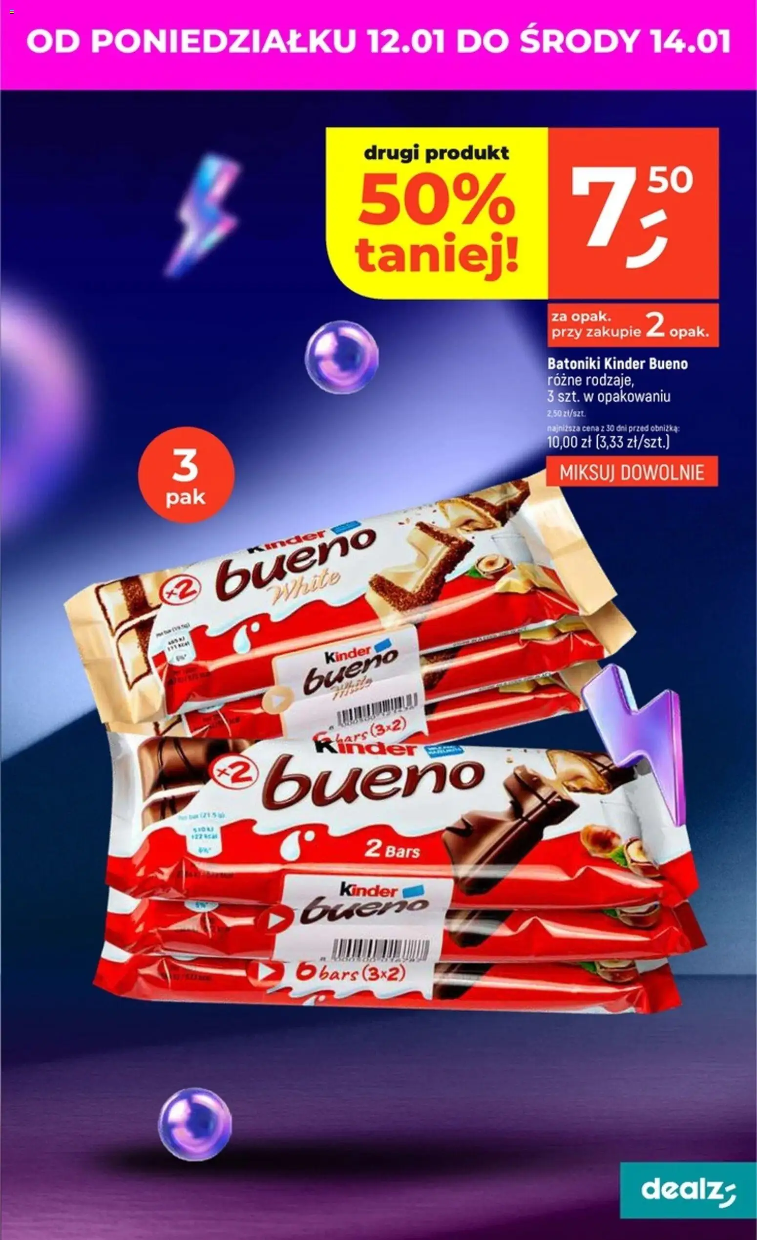 Dealz Gazetka od 08.01.2026 | Strona: 43 | Produkty: Kinder Bueno