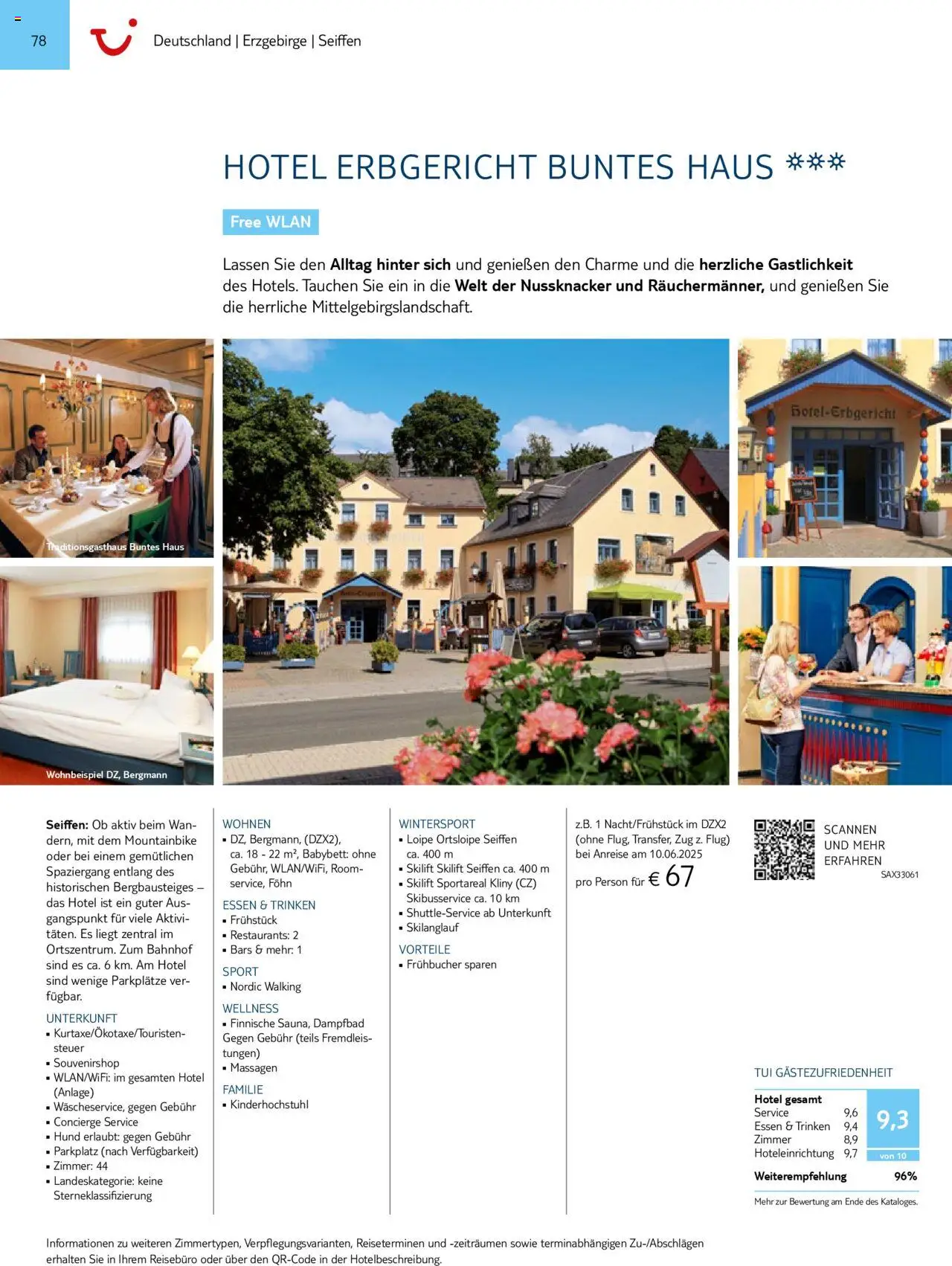 Aida - Urlaub mit eigener Anreise 2025/26 – gültig ab 01.11.2024 | Seite: 78 | Produkte: Babybett, Mountainbike, Walking, Föhn