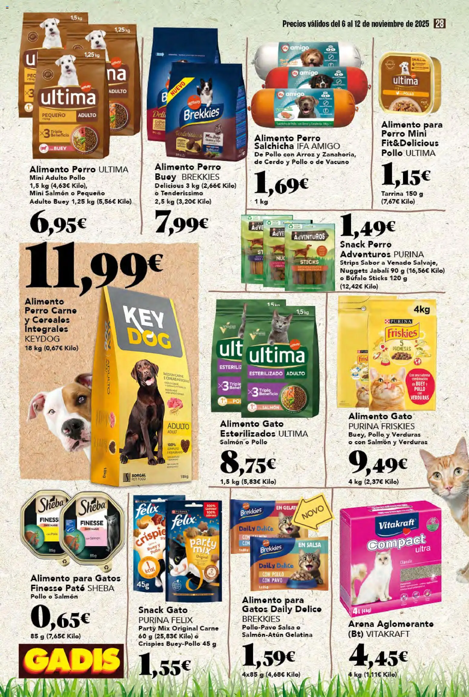 Gadis - folleto │ válido desde el 06.11.2025 | Página: 28 | Productos: Gelatina, Cerdo, Paté, Cereales