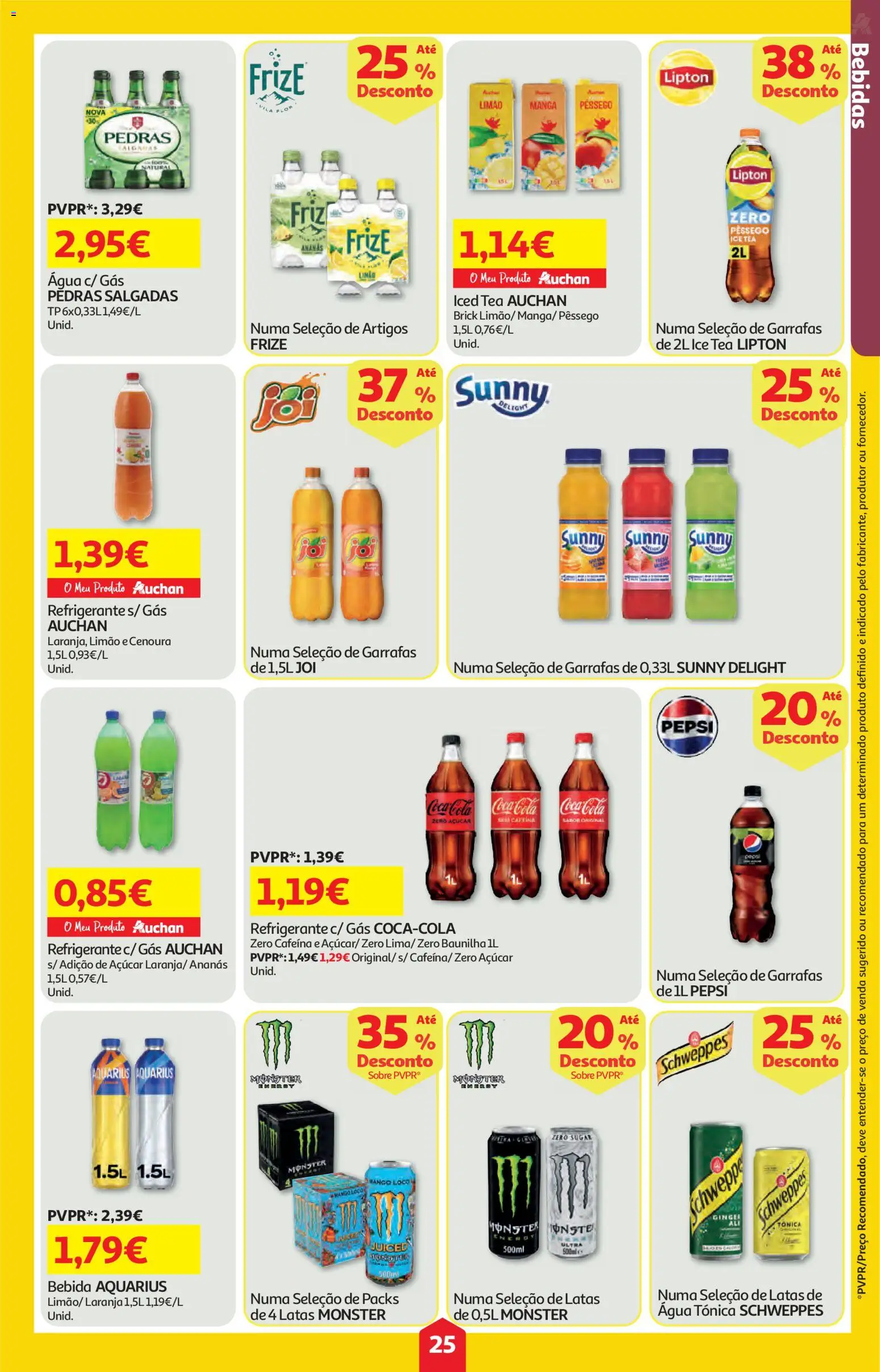 Auchan folheto │ válido de 05.02.2026 | Página: 25 | Produtos: Agua, Refrigerante, Açúcar, Bebida