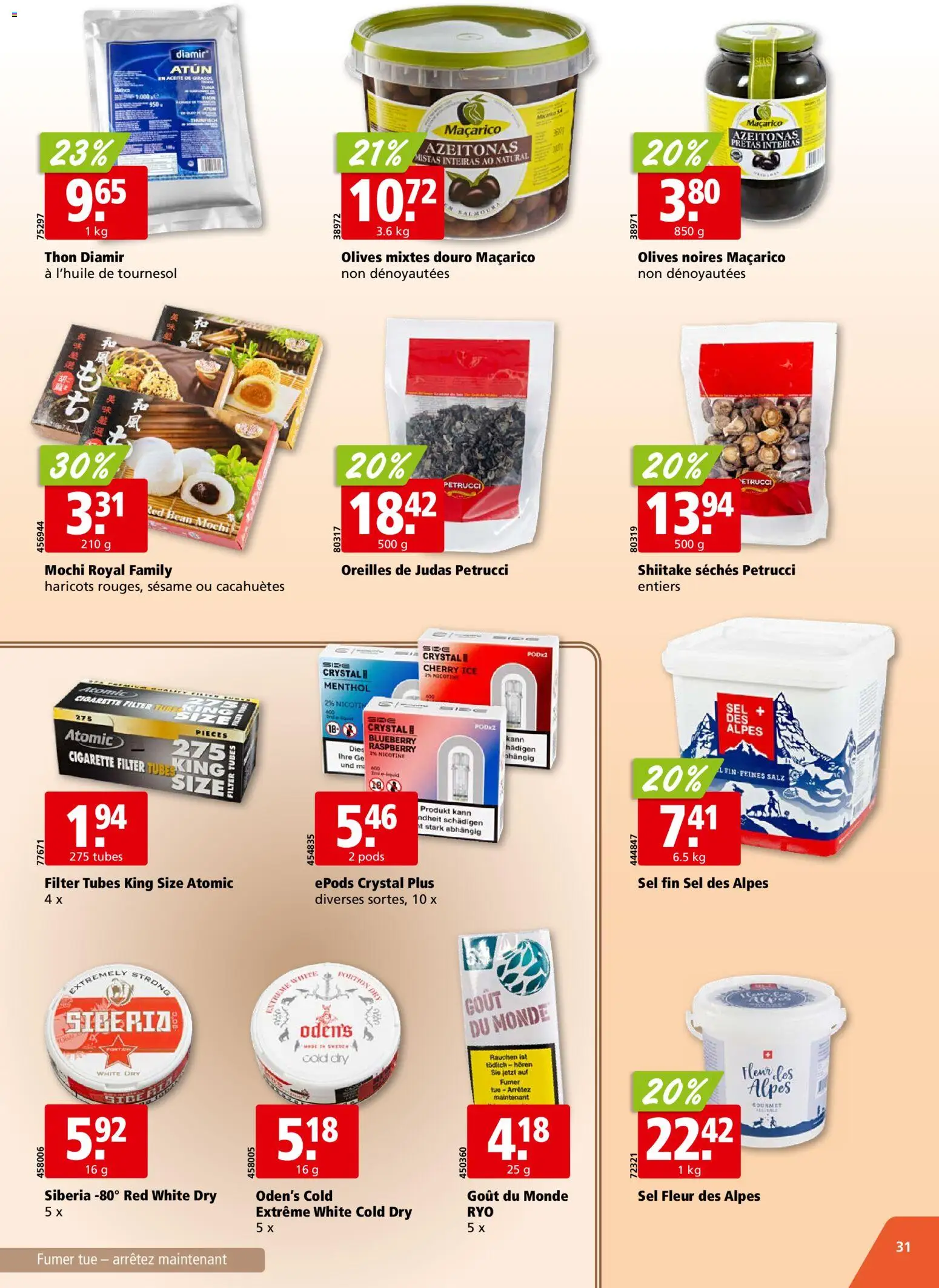 Aligro Aktionen Chavannes, Matran, Genève, Sion – gültig ab 09.02.2026 | Seite: 31