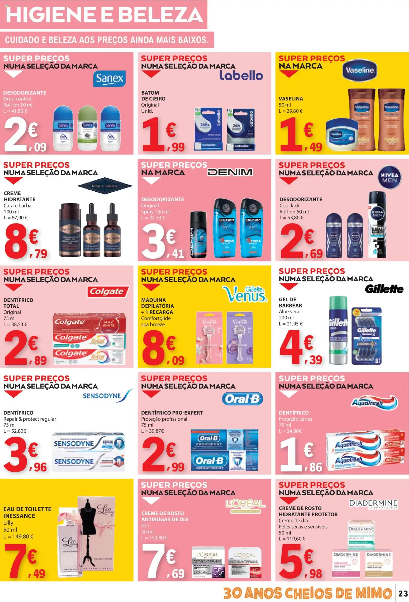 E.Leclerc folheto │ válido de 15.01.2026 | Página: 23 | Produtos: Eau de toilette, Batom, Desodorizante, Creme