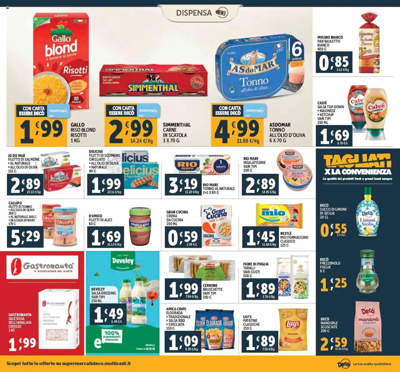 Volantino Decò del 12.09.2025 | Pagina: 14 | Prodotti: Succo, Riso, Ketchup, Sgombro