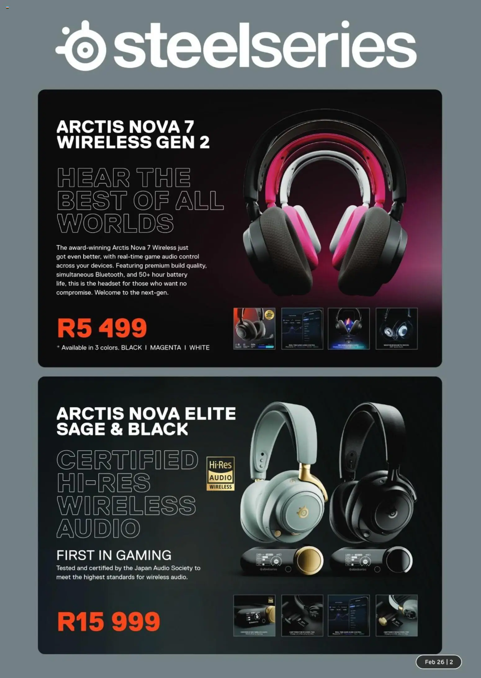New Computer Mania catalogue – valid from 01.02.2026 | Page: 3 | Products: Headset, Audio, Battery