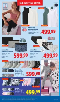 Esmara Kids, Gaćice za devojčice, Veličine: 134-164, 4 komada, (1 kom. = 125.-) - pregled Lidl kataloga - važi od 30.10.2025 | Strana: 69