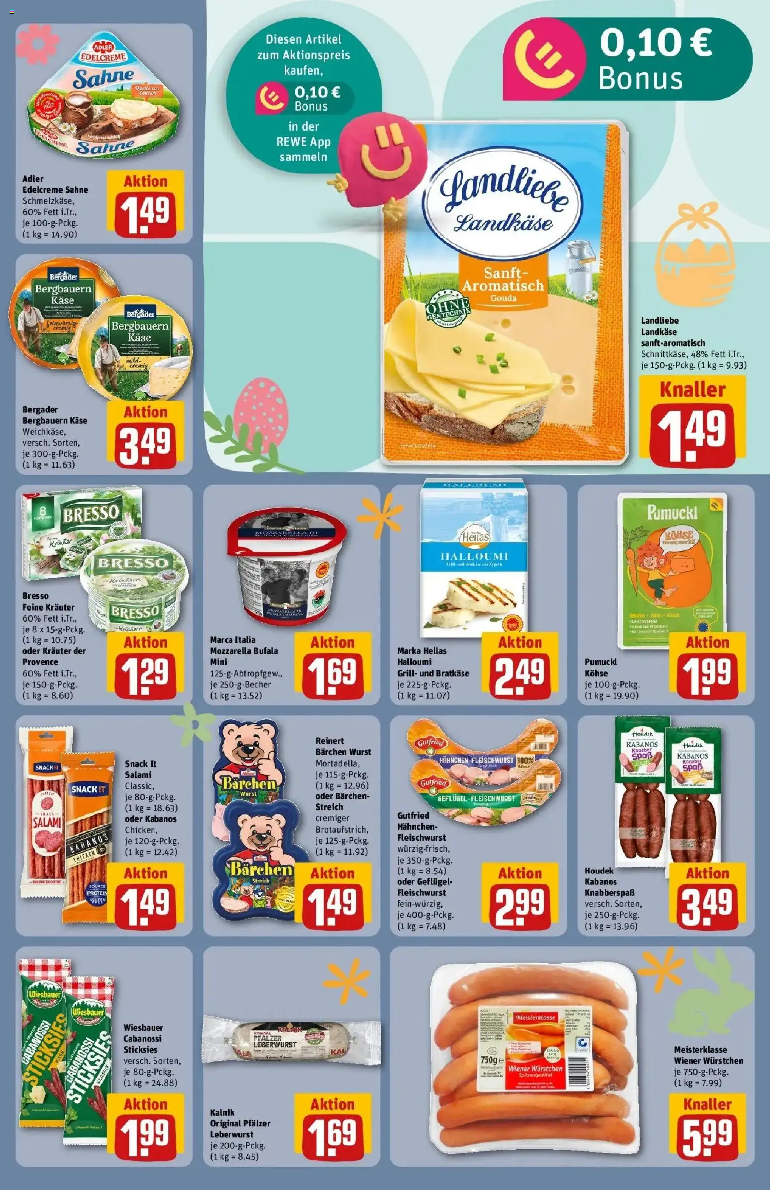 Rewe Prospekt Heidelberg/Handschuhsheim	 – gültig ab 15.03.2026 | Seite: 15 | Produkte: Käse, Gouda, Bresso, Sahne