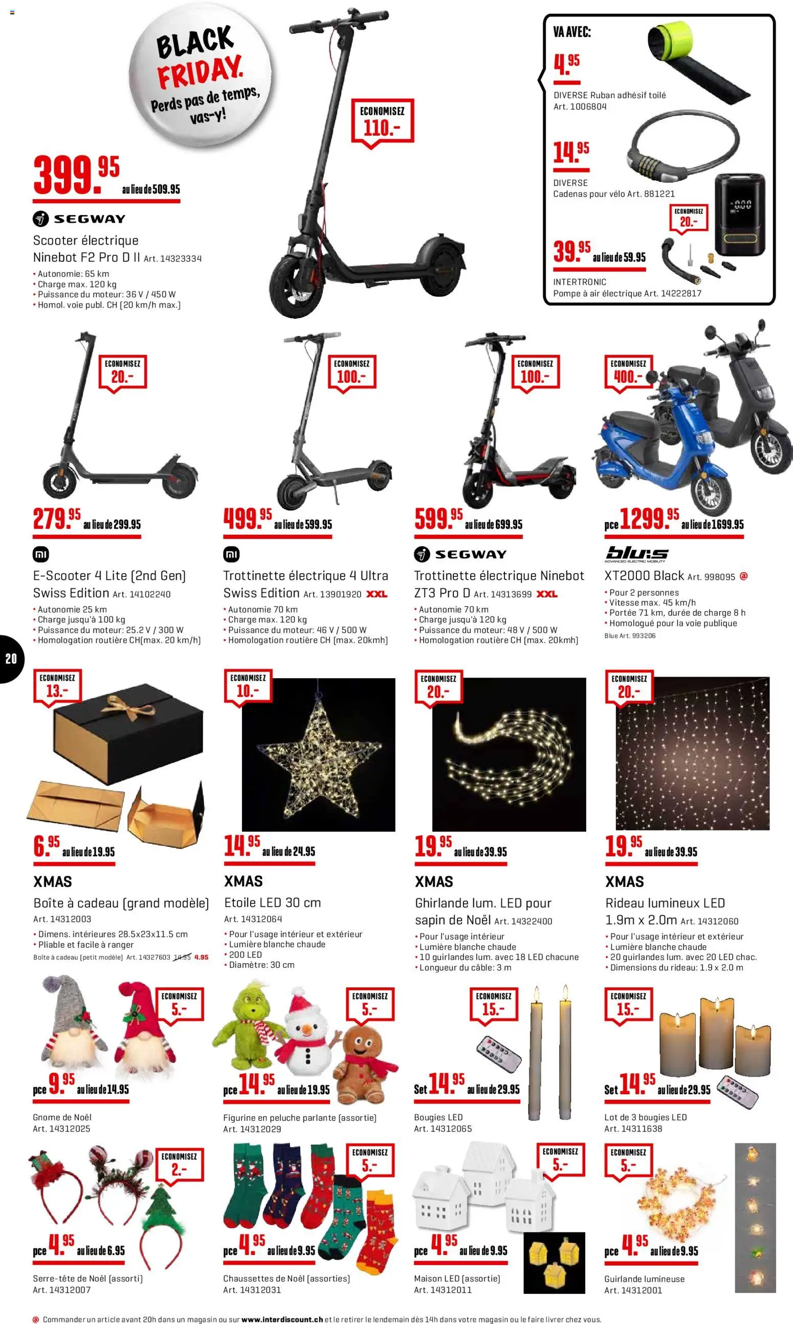 Interdiscount Black Friday FR – gültig ab 24.11.2025 | Seite: 20 | Produkte: Scooter