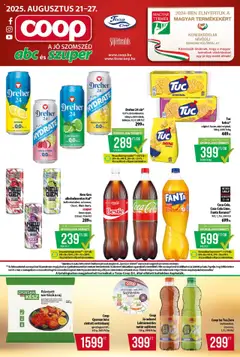 COOP - Abc & Szuper / Tisza - amely érvényes a következő dátumtól: 21.08.2025