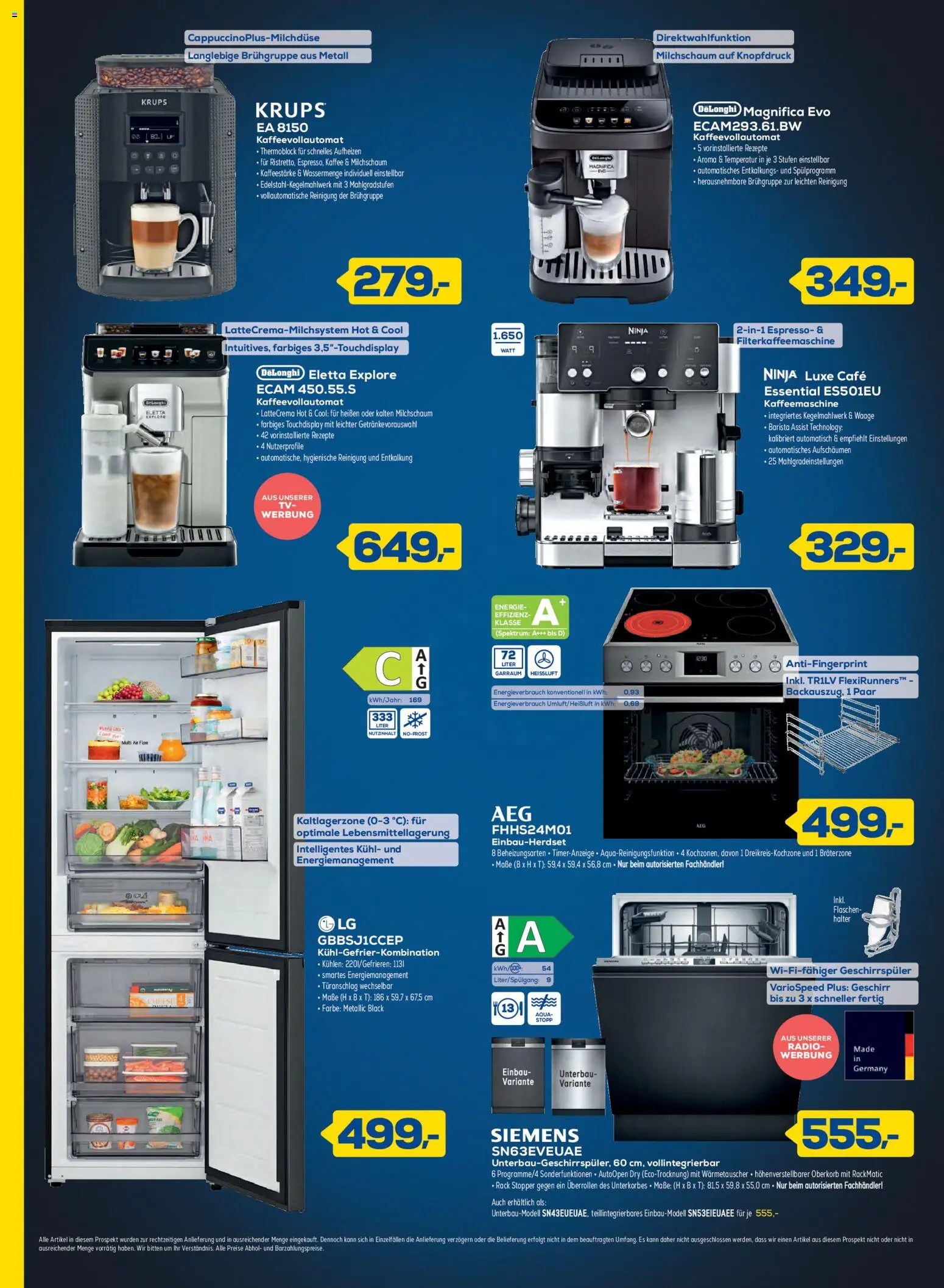 Euronics - Black Friday – gültig ab 21.11.2025 | Seite: 6 | Produkte: Siemens, Krups, Kaffeemaschine, Kaffeevollautomat