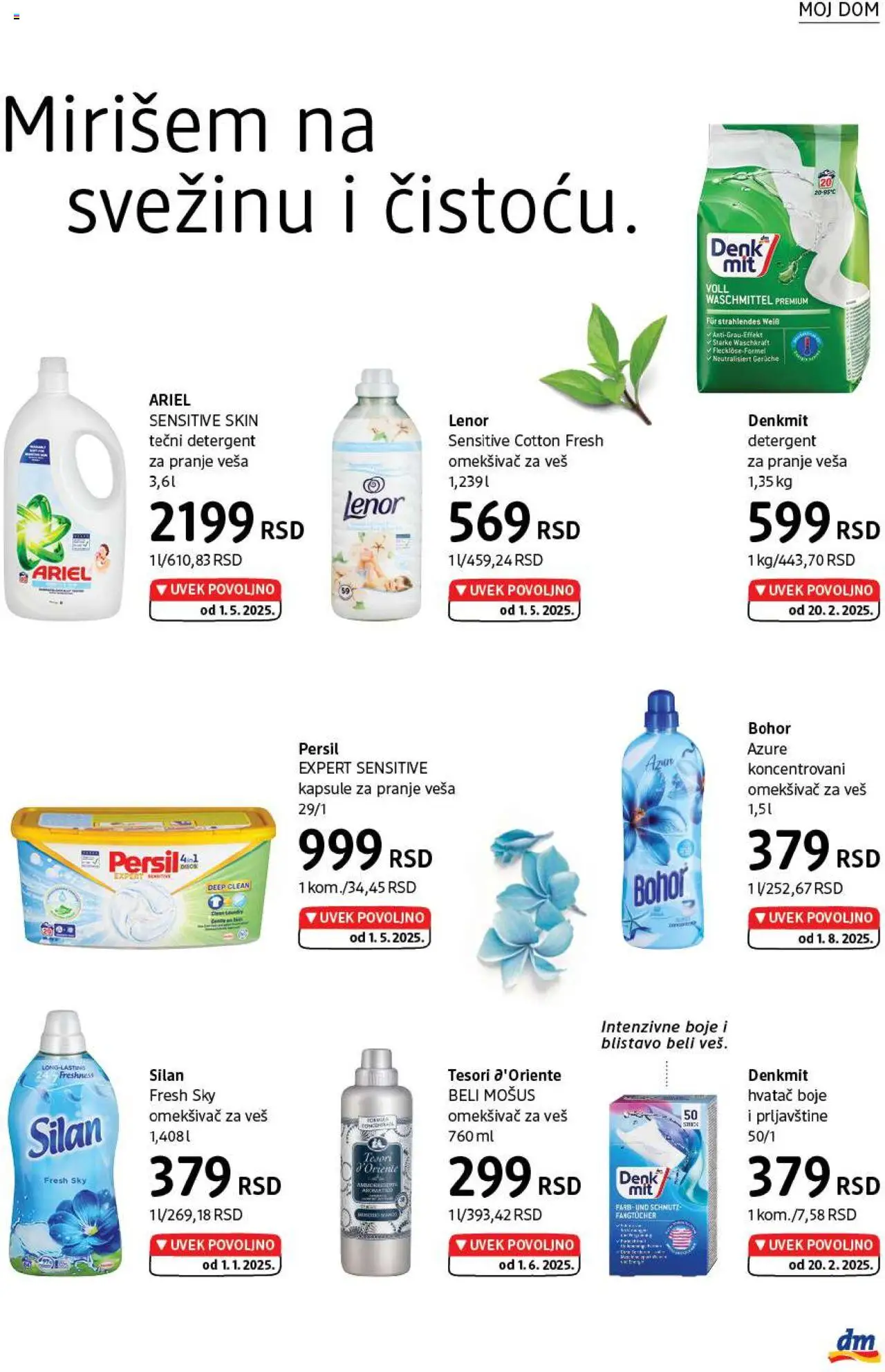 DM Drogerie katalog - važi od 01.08.2025 | Strana: 37 | Proizvode: Ariel, Lenor, Persil, Omekšivač za veš