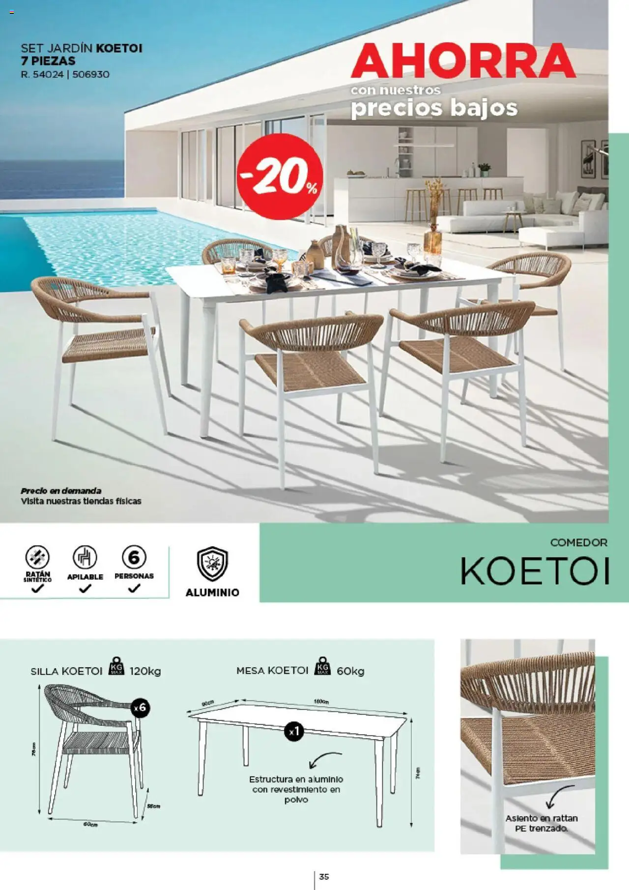 Espaço Casa - Catálogo AireLibre 2025 │ válido de 12.05.2025 | Página: 35 | Produtos: Polvo, Mesa