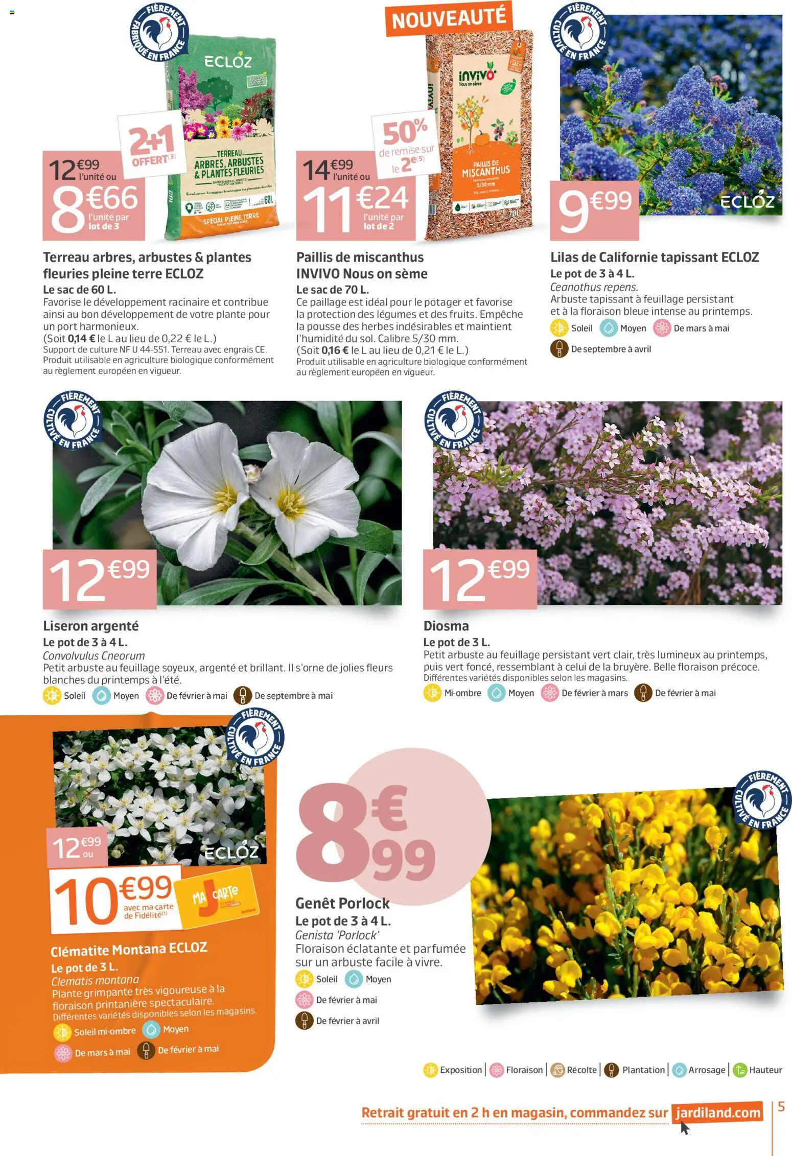 {H1} | Page: 5 | Produits: Le potager, Sac, Plantes, Terreau