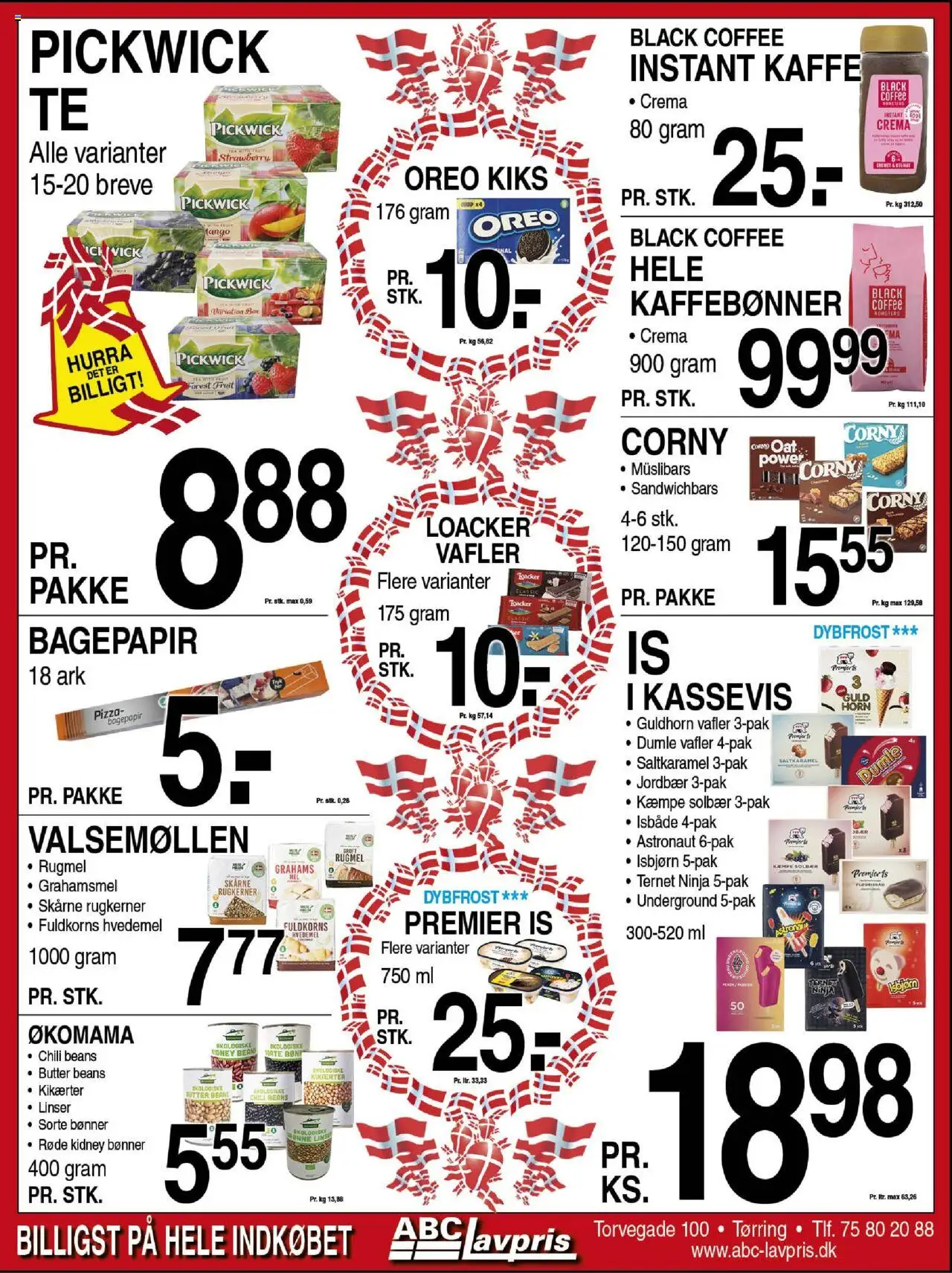 Abc Lavpris tilbudsavis – gyldig fra 17.09.2025 | Side: 3 | Produkter: Kaffe, Jordbær, Hvedemel, Vafler