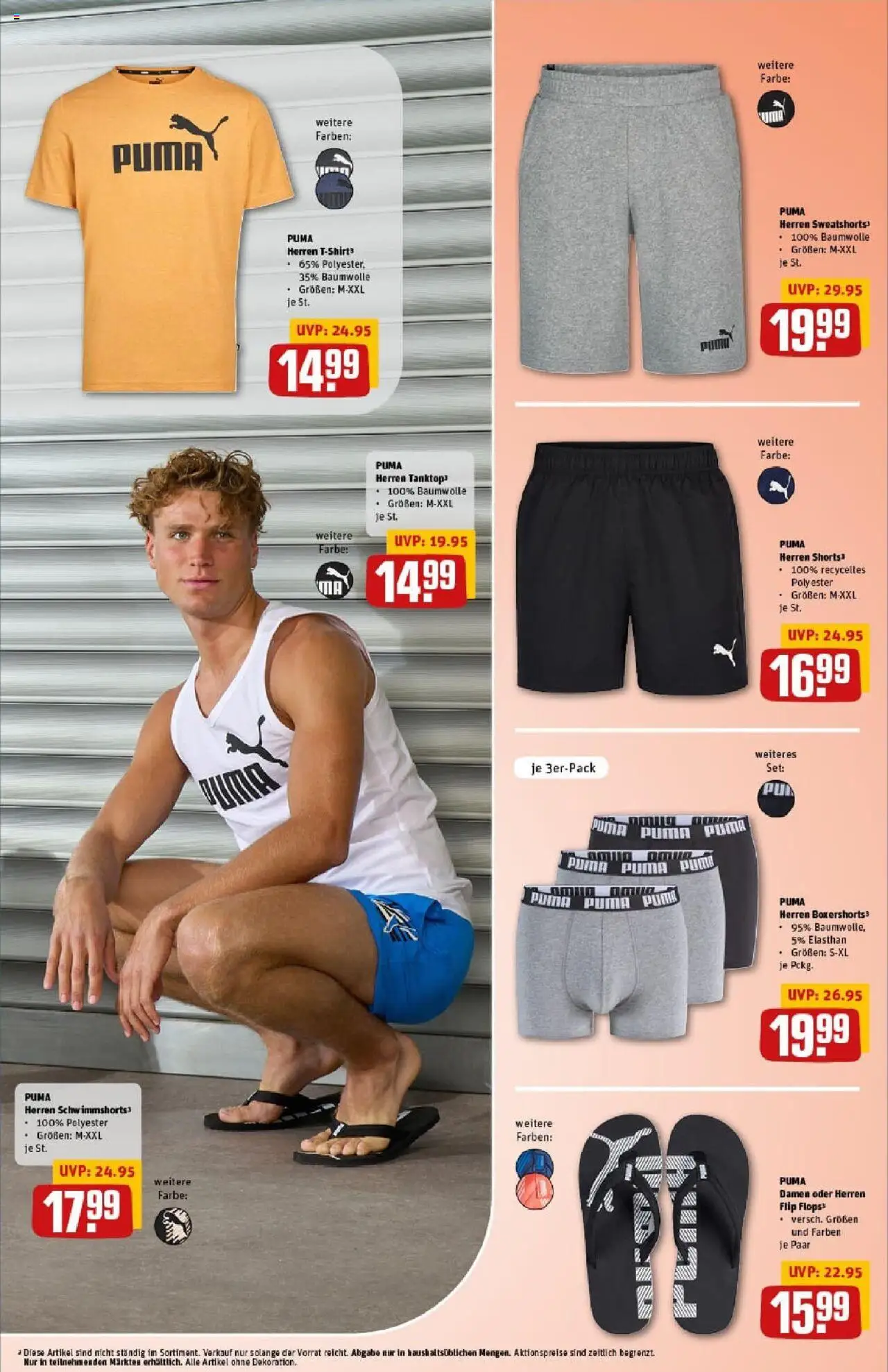 Rewe prospekt Heppenheim	 - gültig ab dem 06.07.2025 | Seite: 37 | Produkte: T-Shirt, Sweatshorts, Flip Flops, Flops