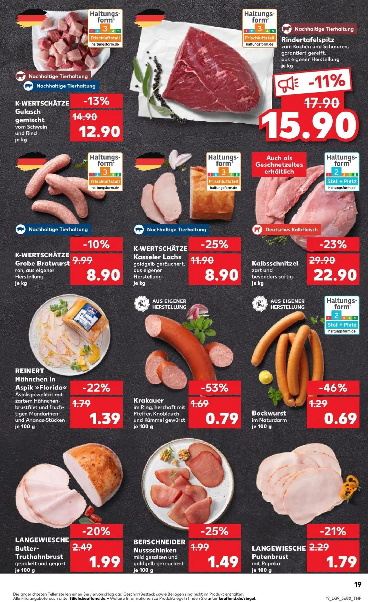 Kaufland prospekt Gotha	 – gültig ab 25.09.2025 | Seite: 19 | Produkte: Butter, Bratwurst, Mandarinen, Knoblauch