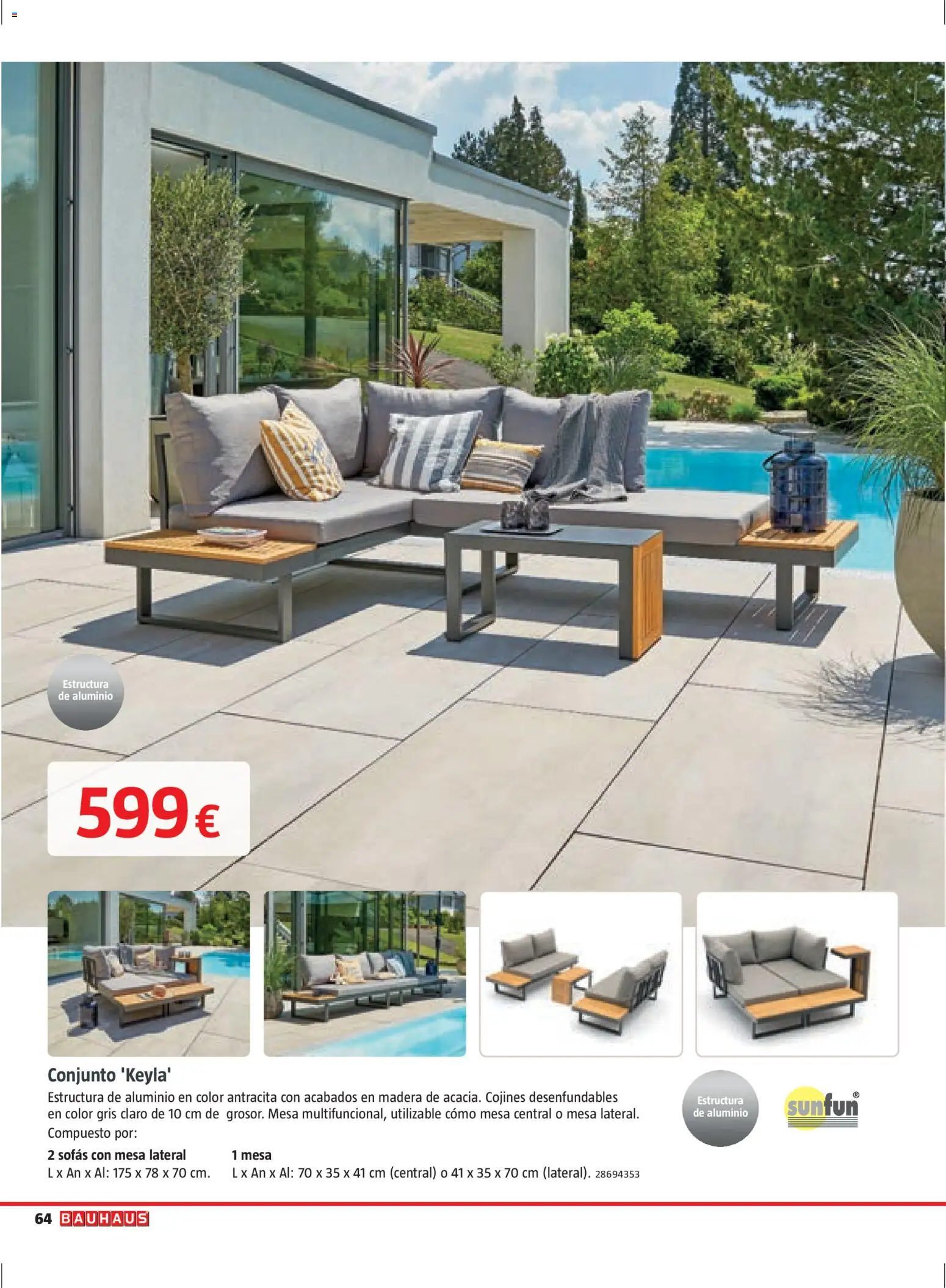 Bauhaus Verano │ válido desde el 16.03.2026 | Página: 64 | Productos: Mesa