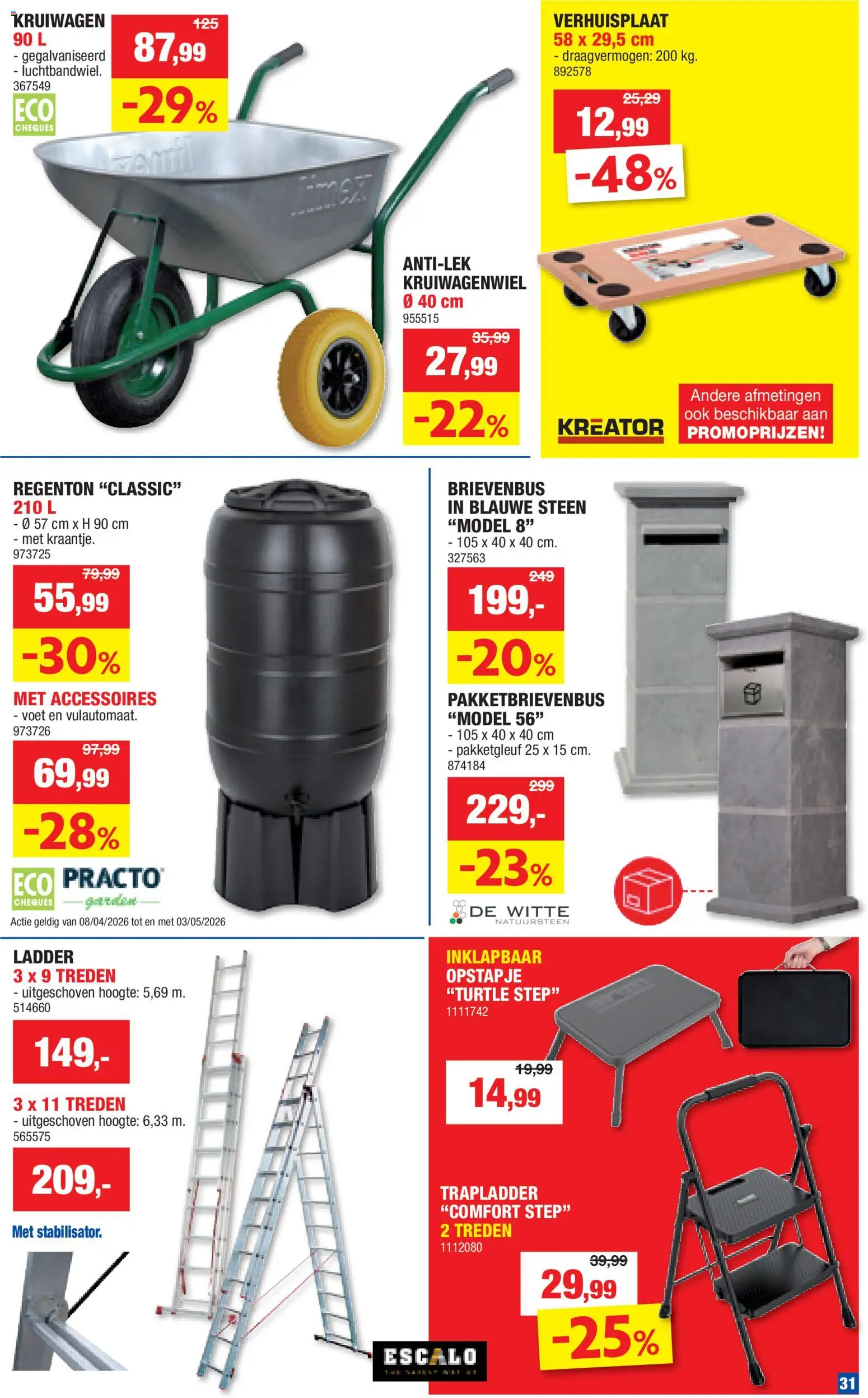 {H1} | Pagina: 31 | Producten: Ladder