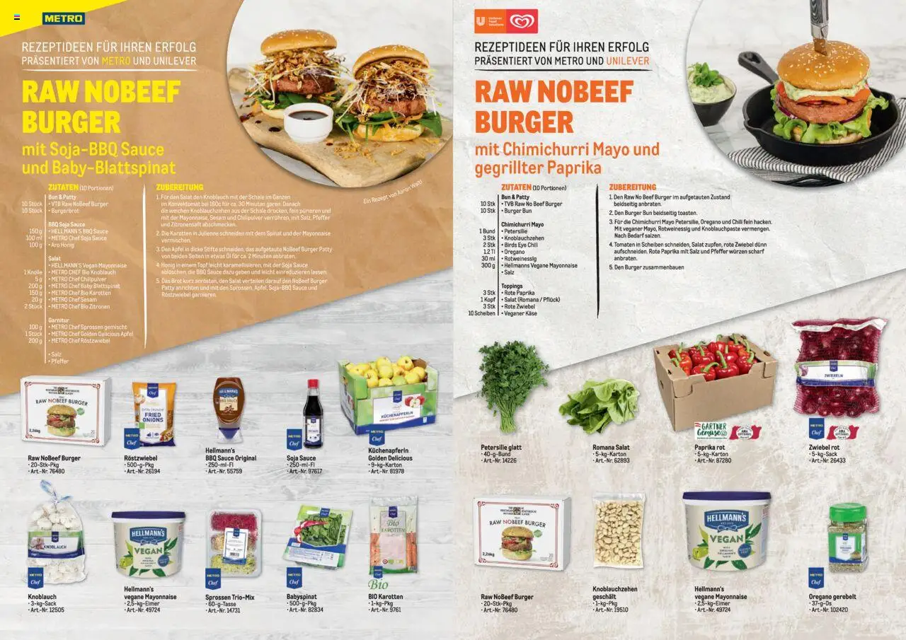Metro angebote Rezeptideen gültig ab 09.08.2025 | Seite: 2 | Produkte: Pfeffer, Knoblauch, Petersilie, Öl