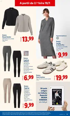 Pré-visualização Leggings Térmicas, 70% Poliéster (reciclado), 25% viscose (viscose da Lenzing), 5% elastano (LYCRA®) Tam. XS ao L consoante modelo válido de 19.01.2026 | Página: 3