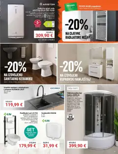 Black Friday Pevex - Pregled kataloga iz trgovine Pevex, vrijedi od 25.09.2025 | Stranica: 23 | Proizvodi: Tuš, Tuš kabina, Vodokotlić, Wc školjka