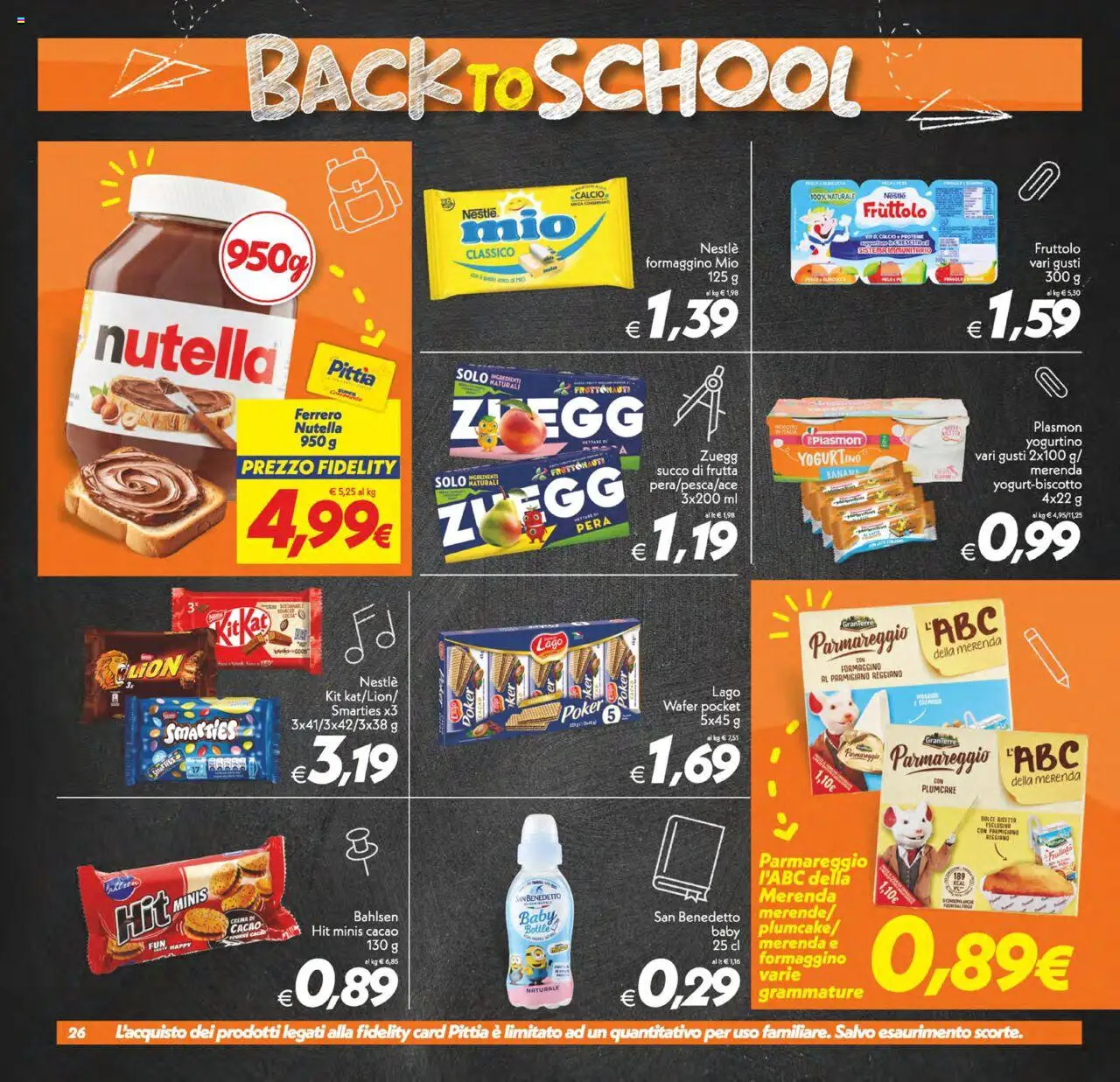 Volantino SuperConveniente del 18.09.2025 | Pagina: 26 | Prodotti: Crema, Frutta, Parmigiano reggiano, Succo di frutta