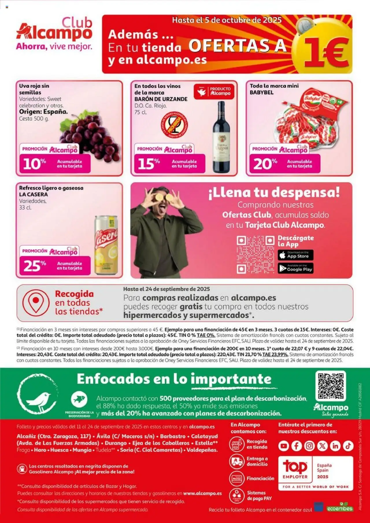 Alcampo - SST Nacional │ válido desde el 11.09.2025 | Página: 16 | Productos: Gaseosa, Cesta