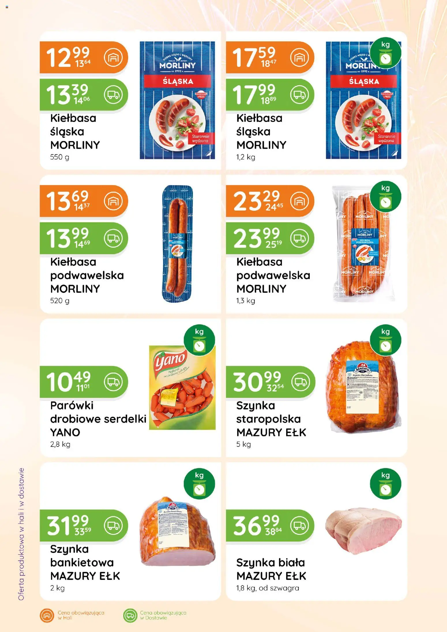Eurocash Gazetka - Katalog Wędliny od 01.01.2026 | Strona: 14 | Produkty: Kiełbasa, Mięso, Kiełbasa śląska, Kiełbasa podwawelska
