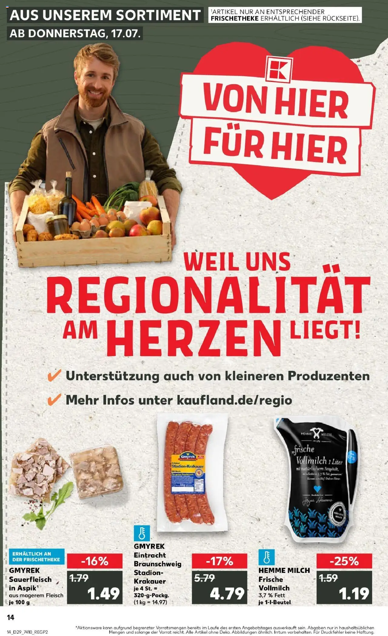 Kaufland prospekt Braunschweig	 - gültig ab dem 21.07.2025 | Seite: 27 | Produkte: Milch, Fleisch