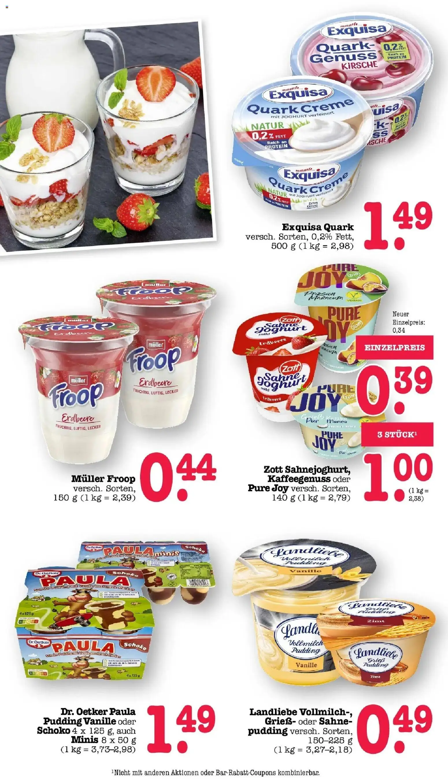 E center Prospekt Kuppenheim-Oberndorf	 – gültig ab 05.04.2026 | Seite: 26 | Produkte: Bosch, Joghurt, Pudding, Creme