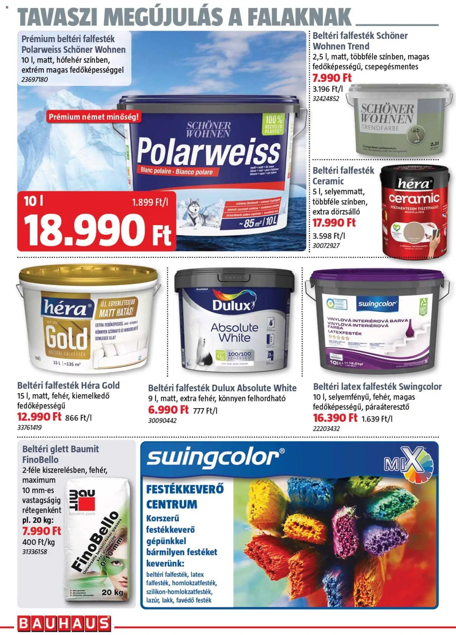 Bauhaus akciós ujság - amely érvényes a következő dátumtól: 05.03.2026 | Oldal: 24 | Termékek: Festék