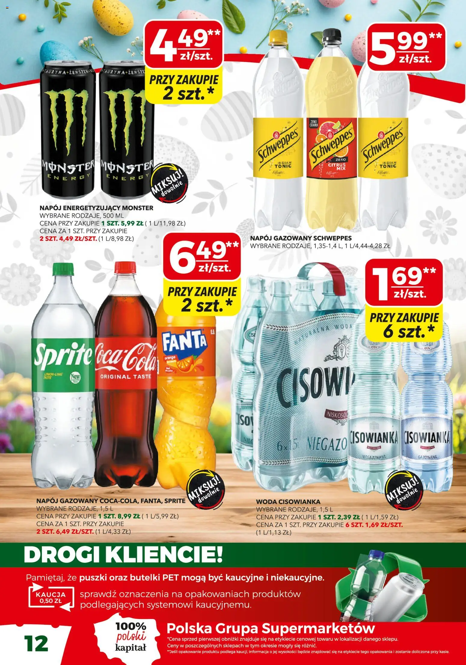 Top Market gazetka od 26.03.2026 | Strona: 12 | Produkty: Sprite, Woda